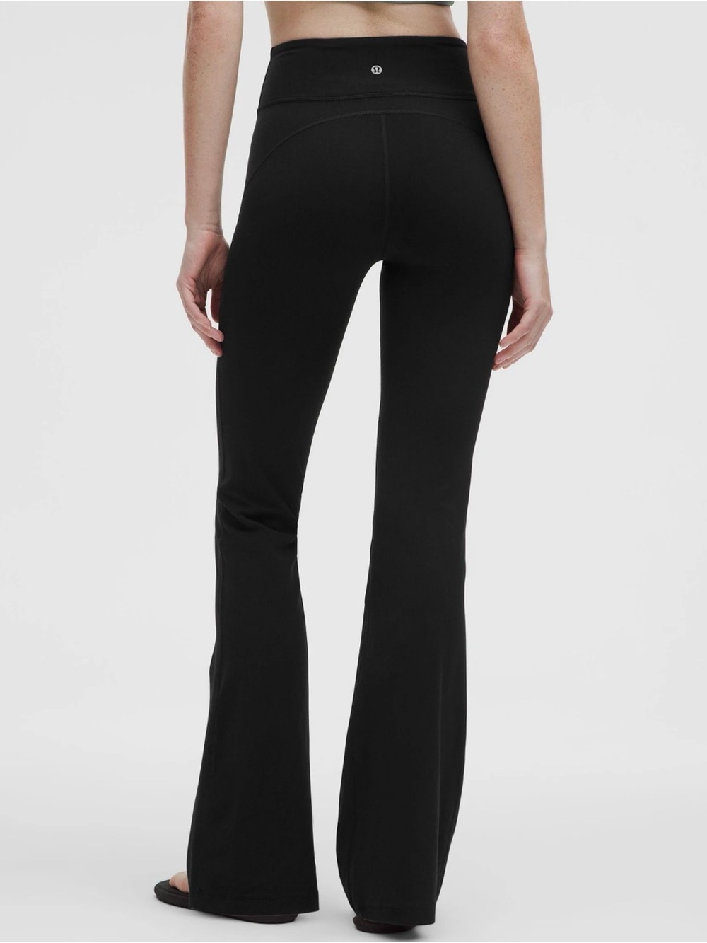 High Rise Lululemon Flare Wide Leg Black Leggings